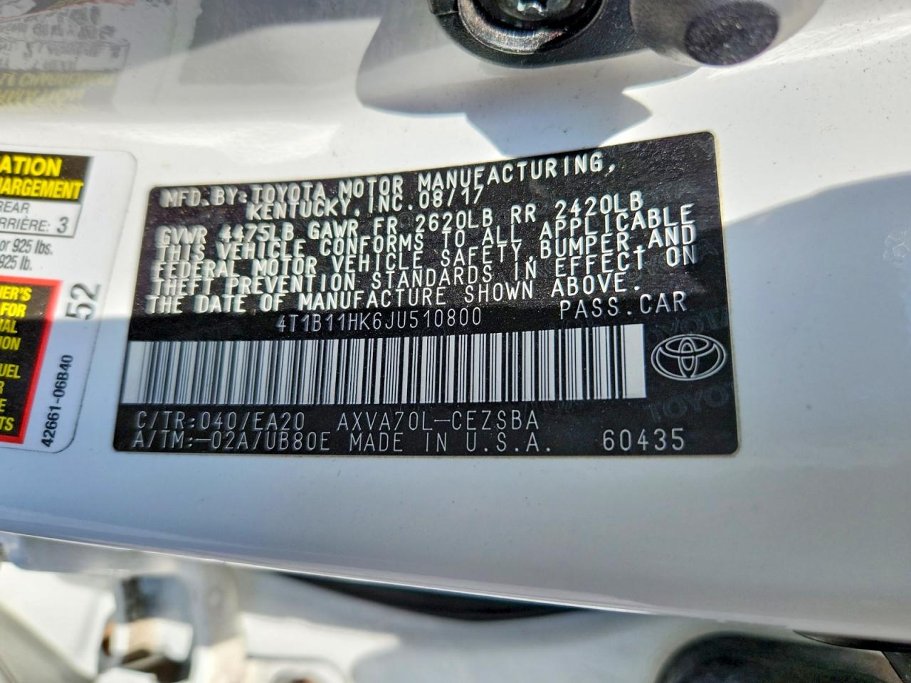 Toyota Camry Se