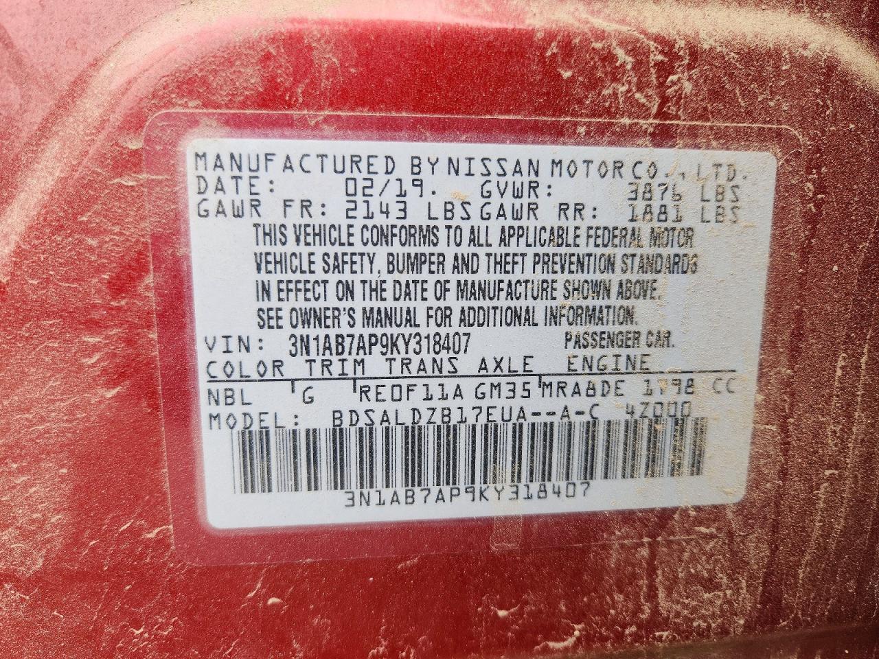 Nissan Sentra Sv