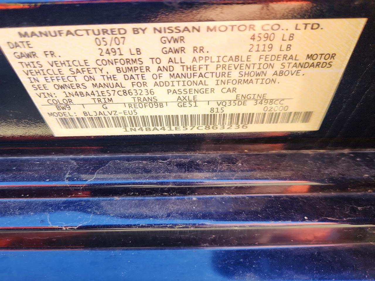 Nissan Maxima 3.5 Se