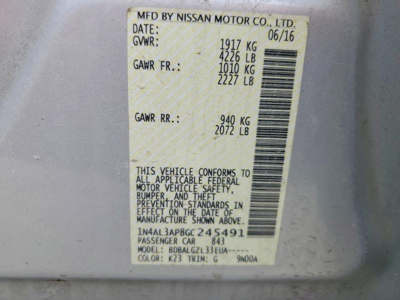 Nissan Altima 2.5 S