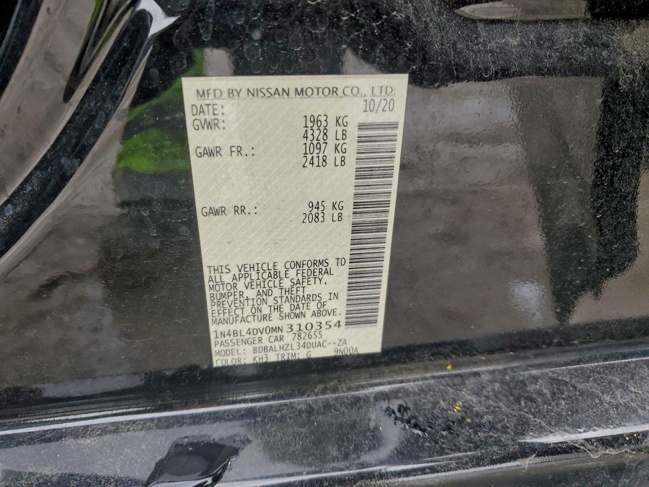 Nissan Altima Sv