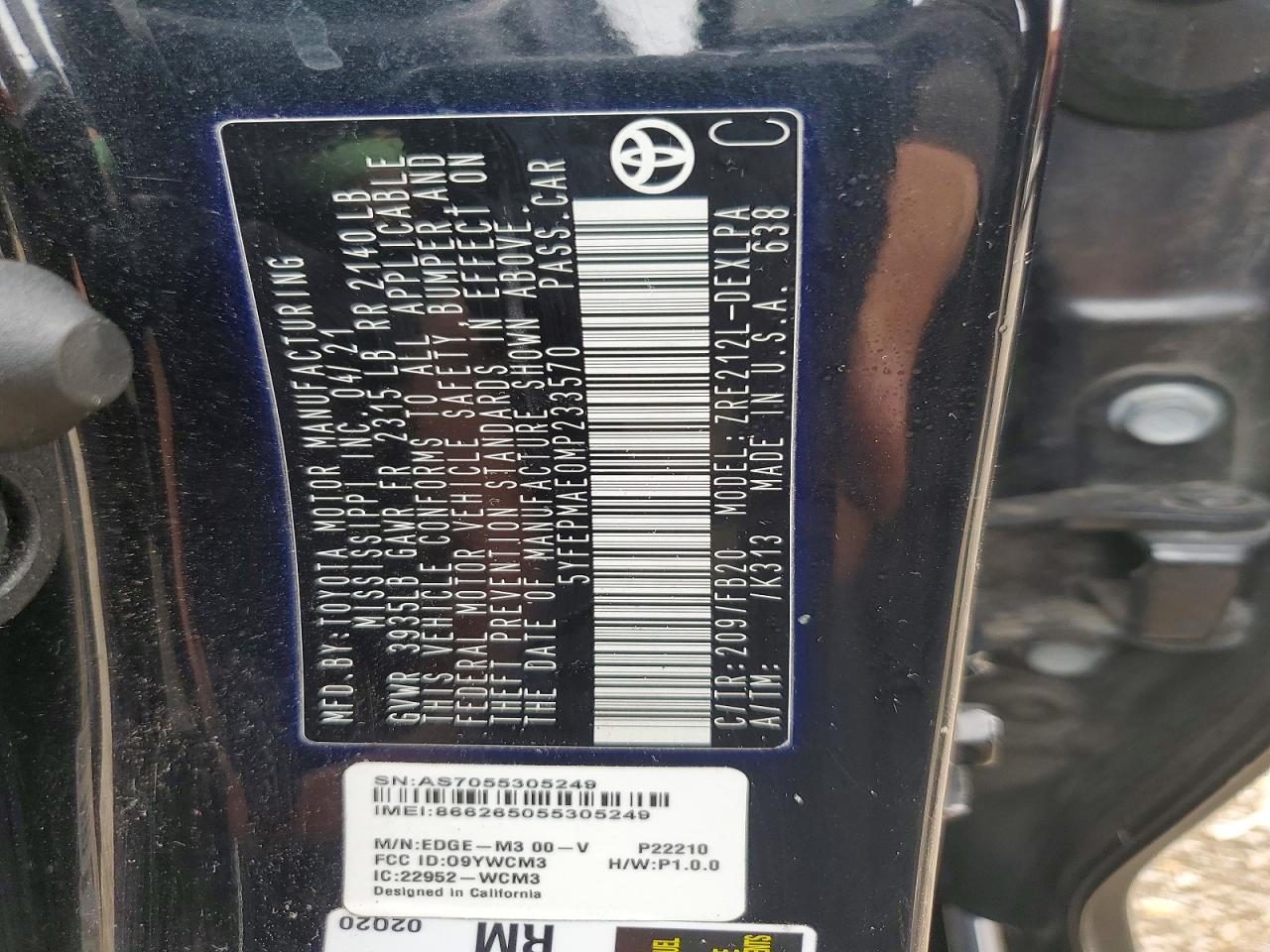 Toyota Corolla Le