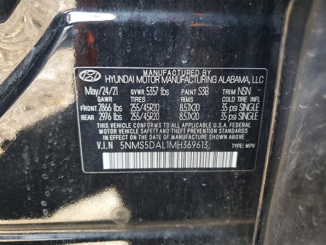 Hyundai SANTA FE Calligraphy