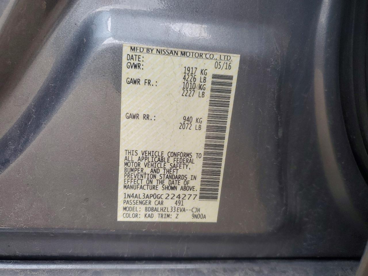 Nissan Altima 2.5 Sr