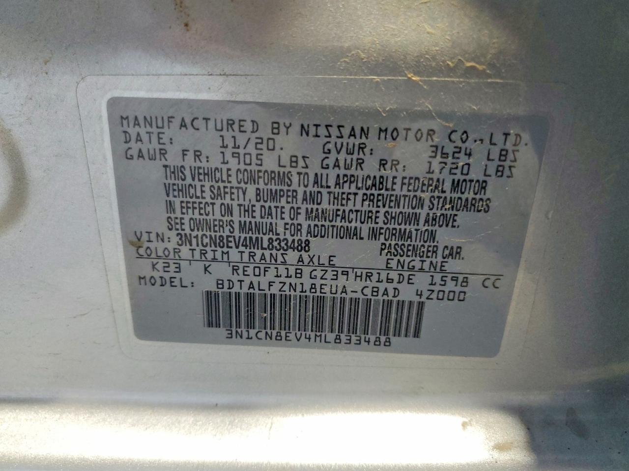 Nissan Versa Sv