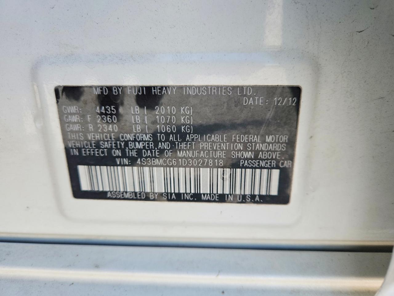 Subaru Legacy 2.5i Premium