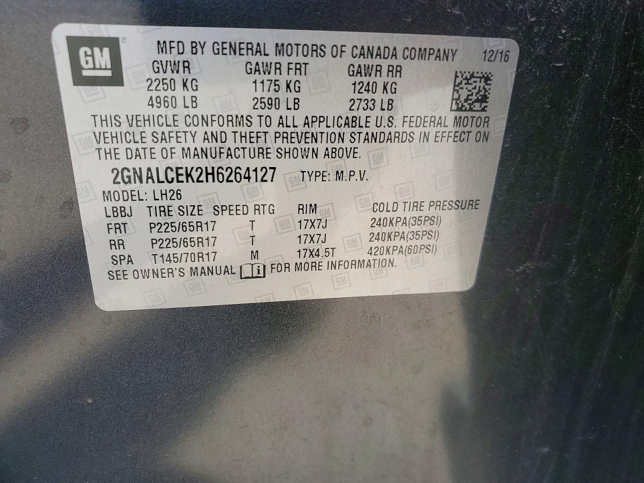 Chevrolet Equinox Lt
