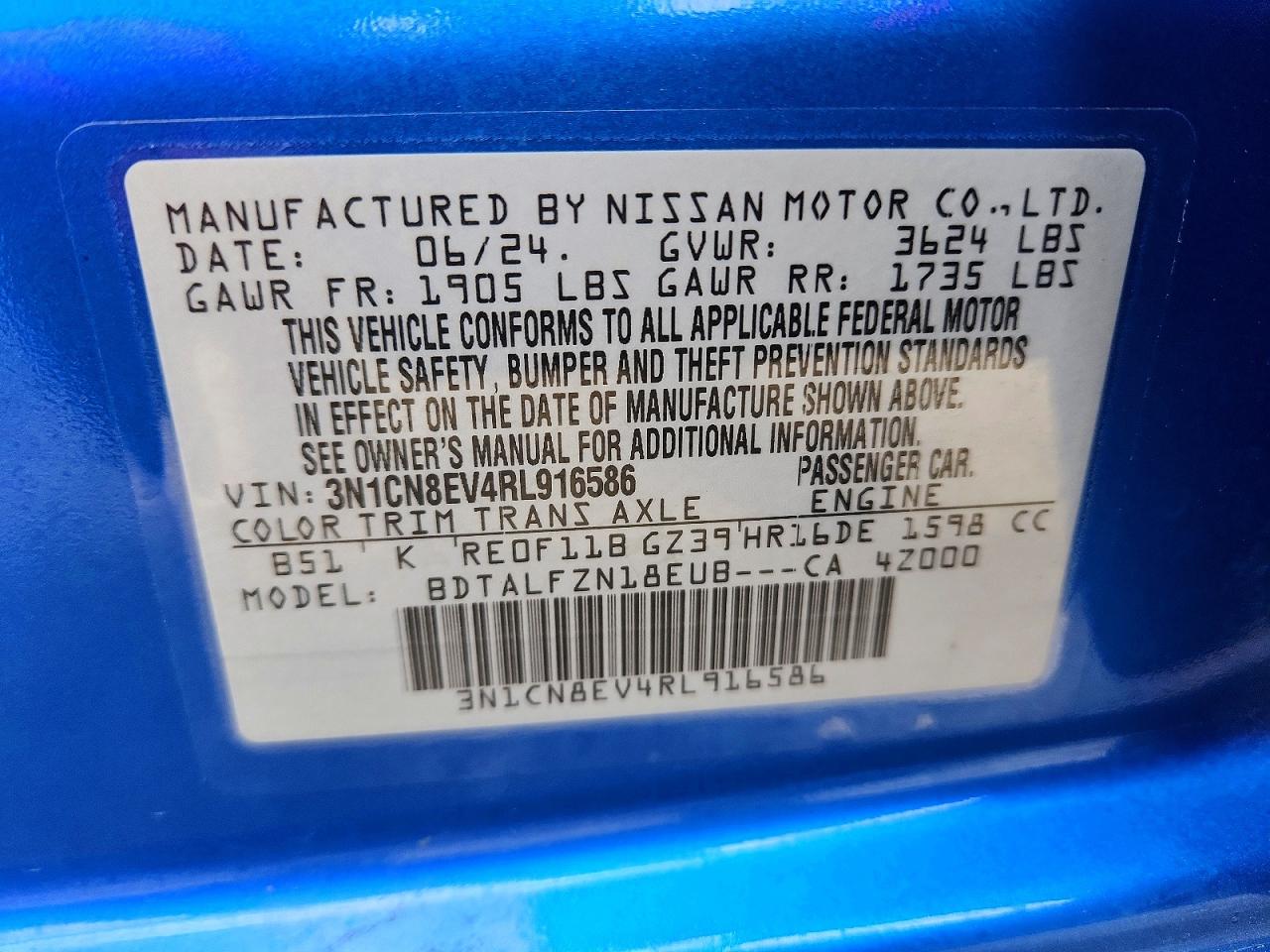 Nissan Versa Sv