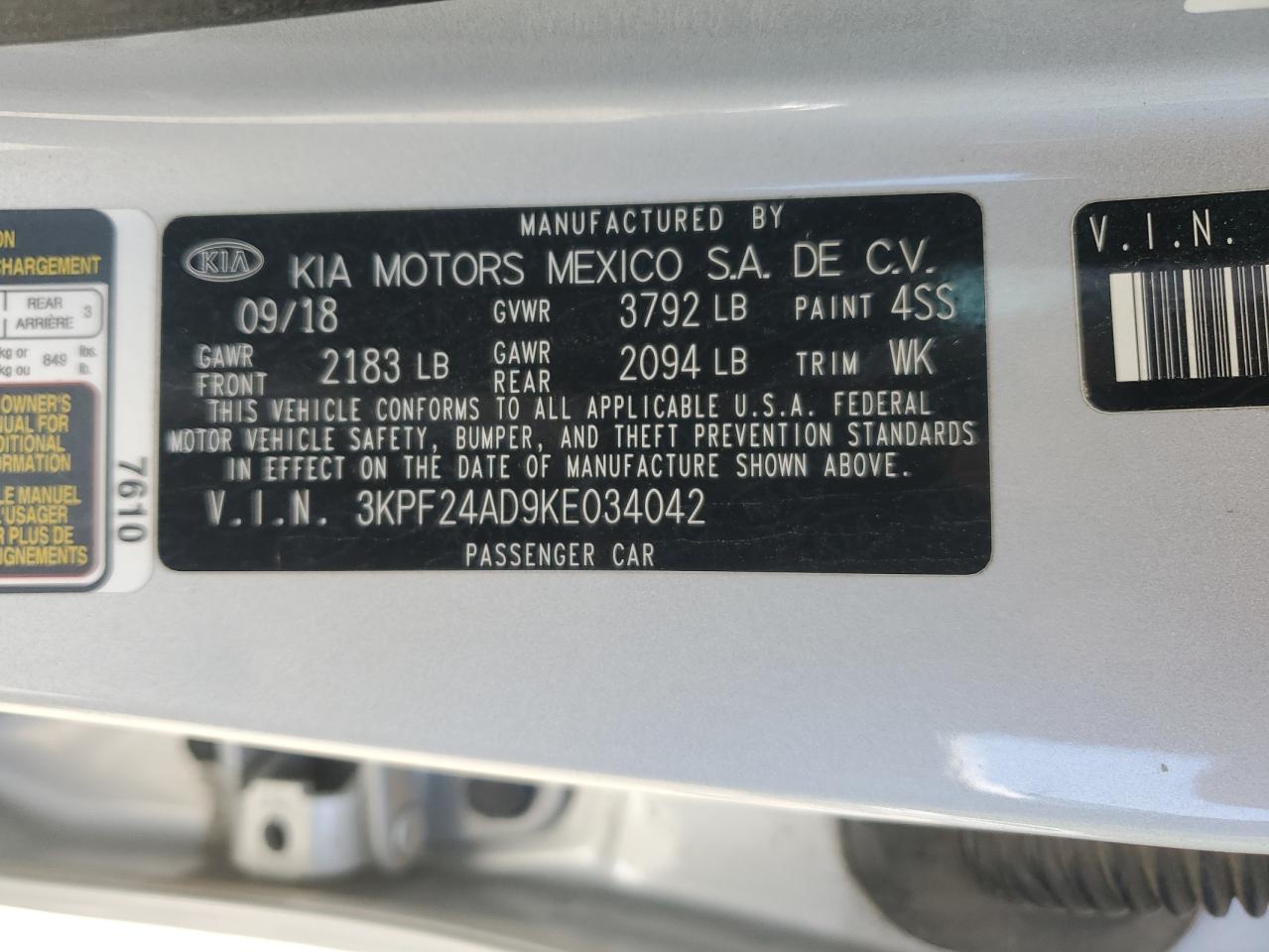 Kia Forte Fe