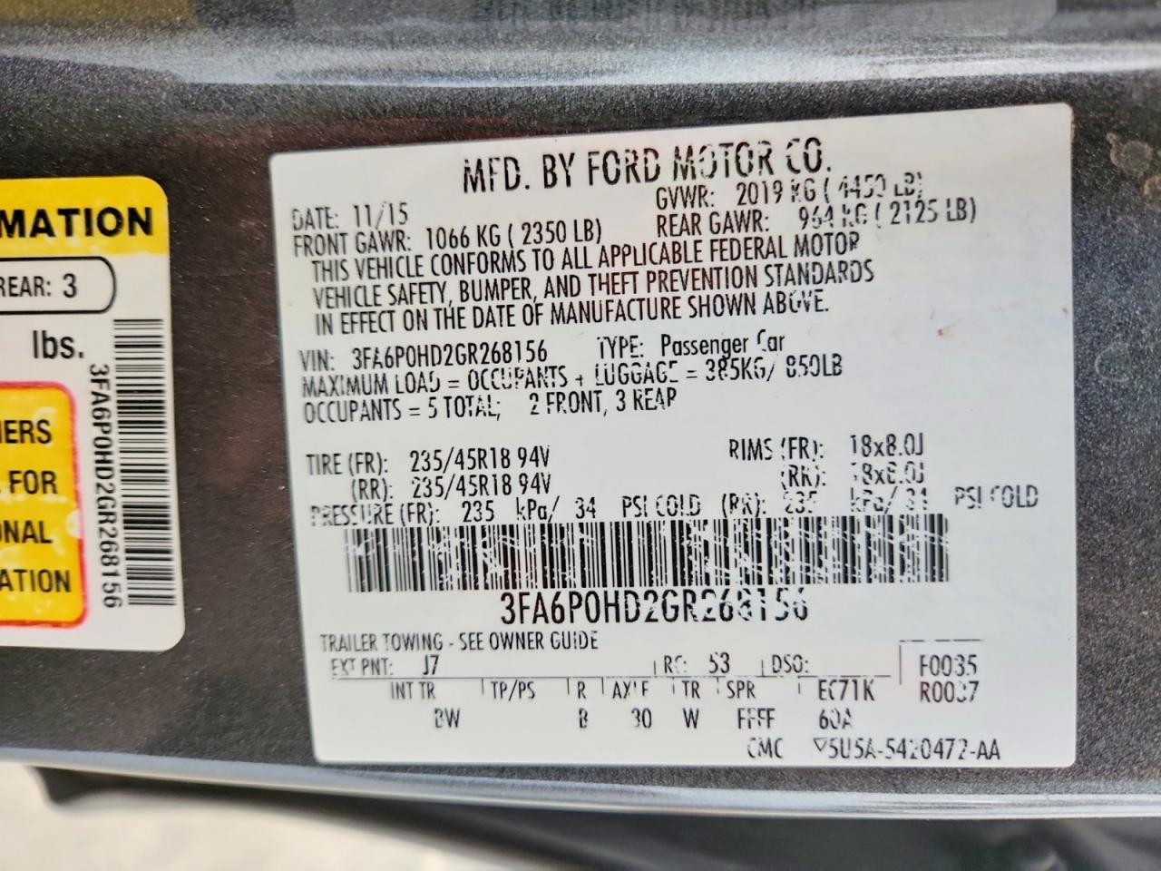 Ford Fusion Se