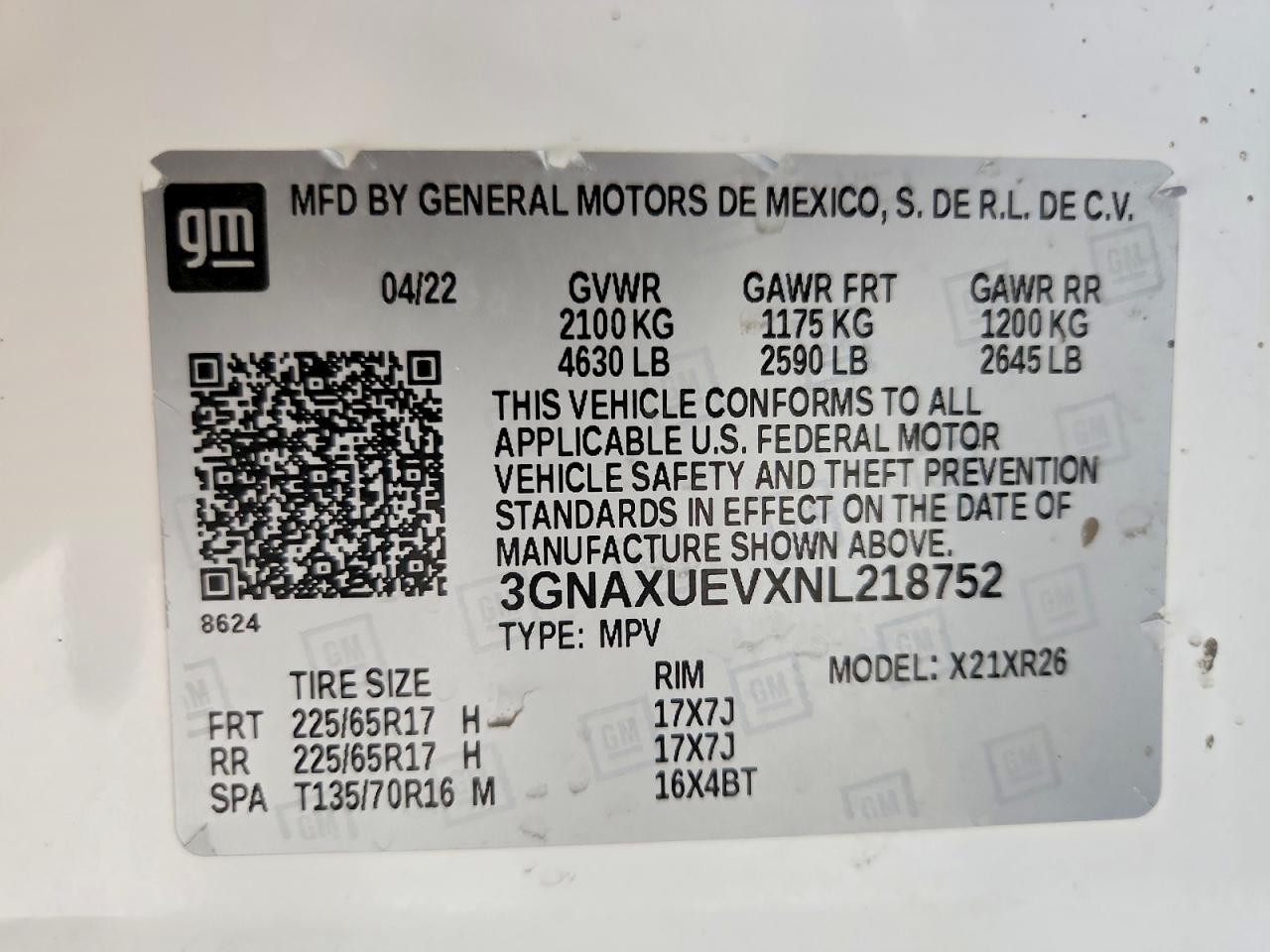 Chevrolet Equinox Lt