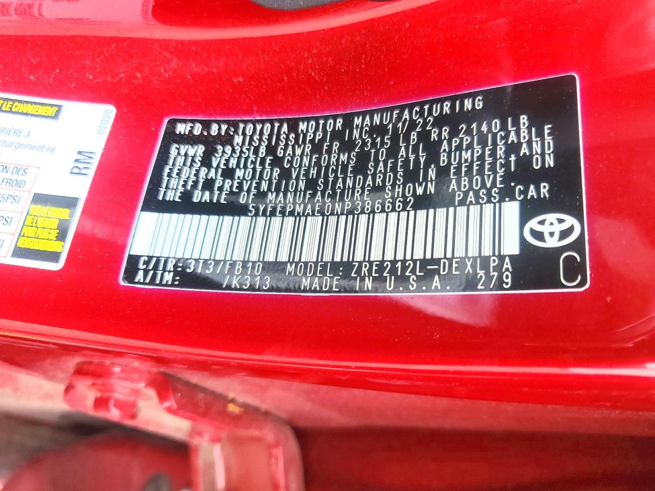 Toyota Corolla Le
