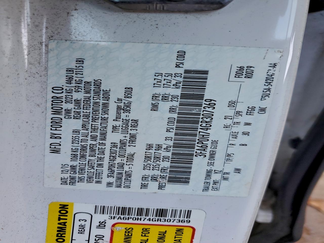 Ford Fusion Se