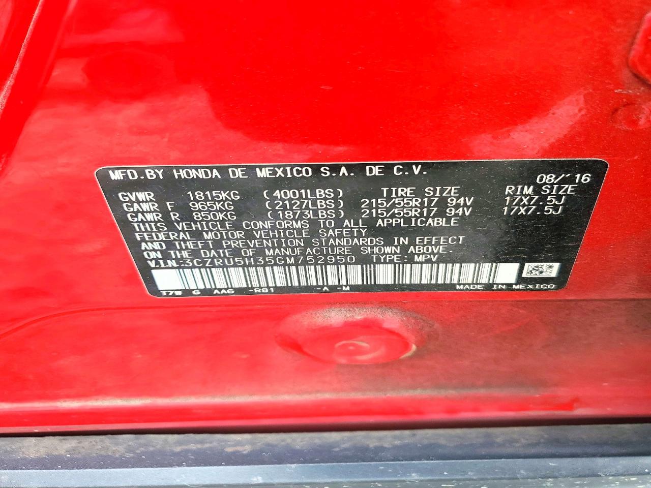 Honda HR-V Lx