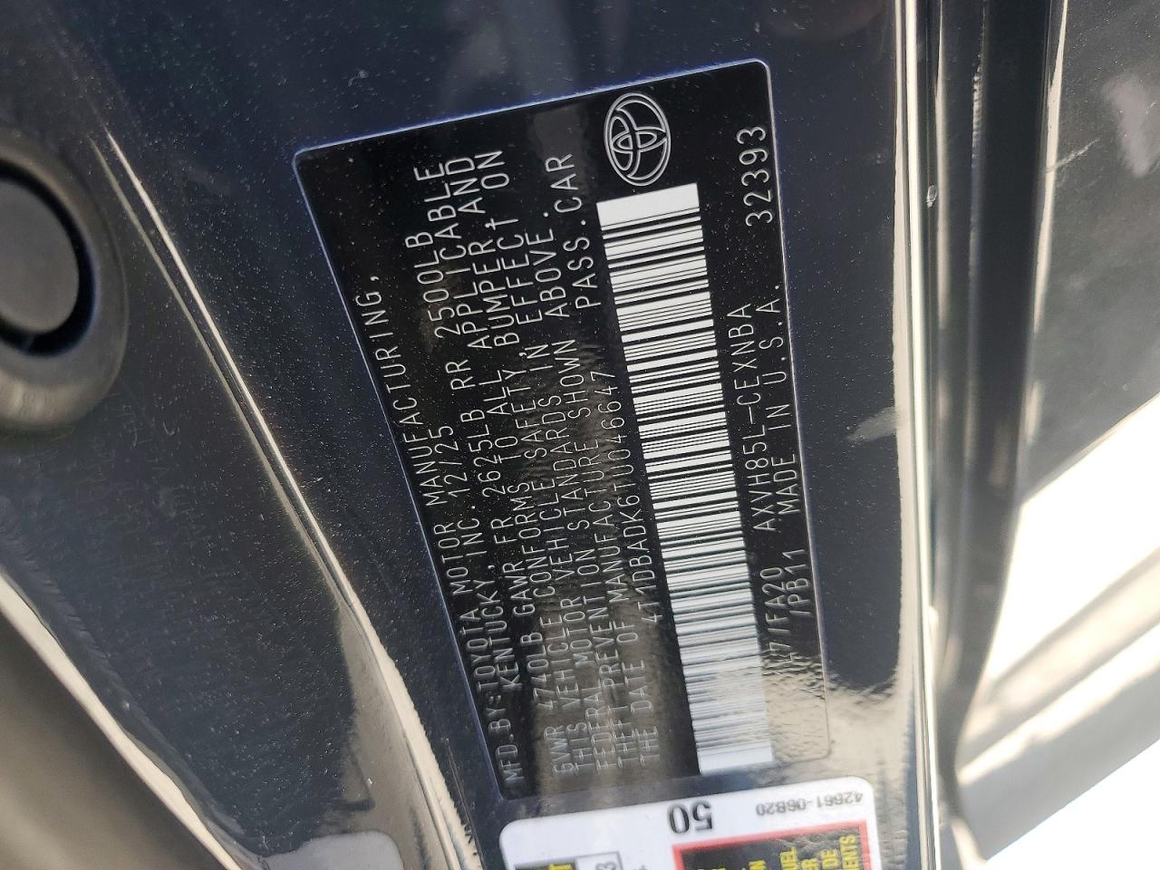 Toyota Camry Le
