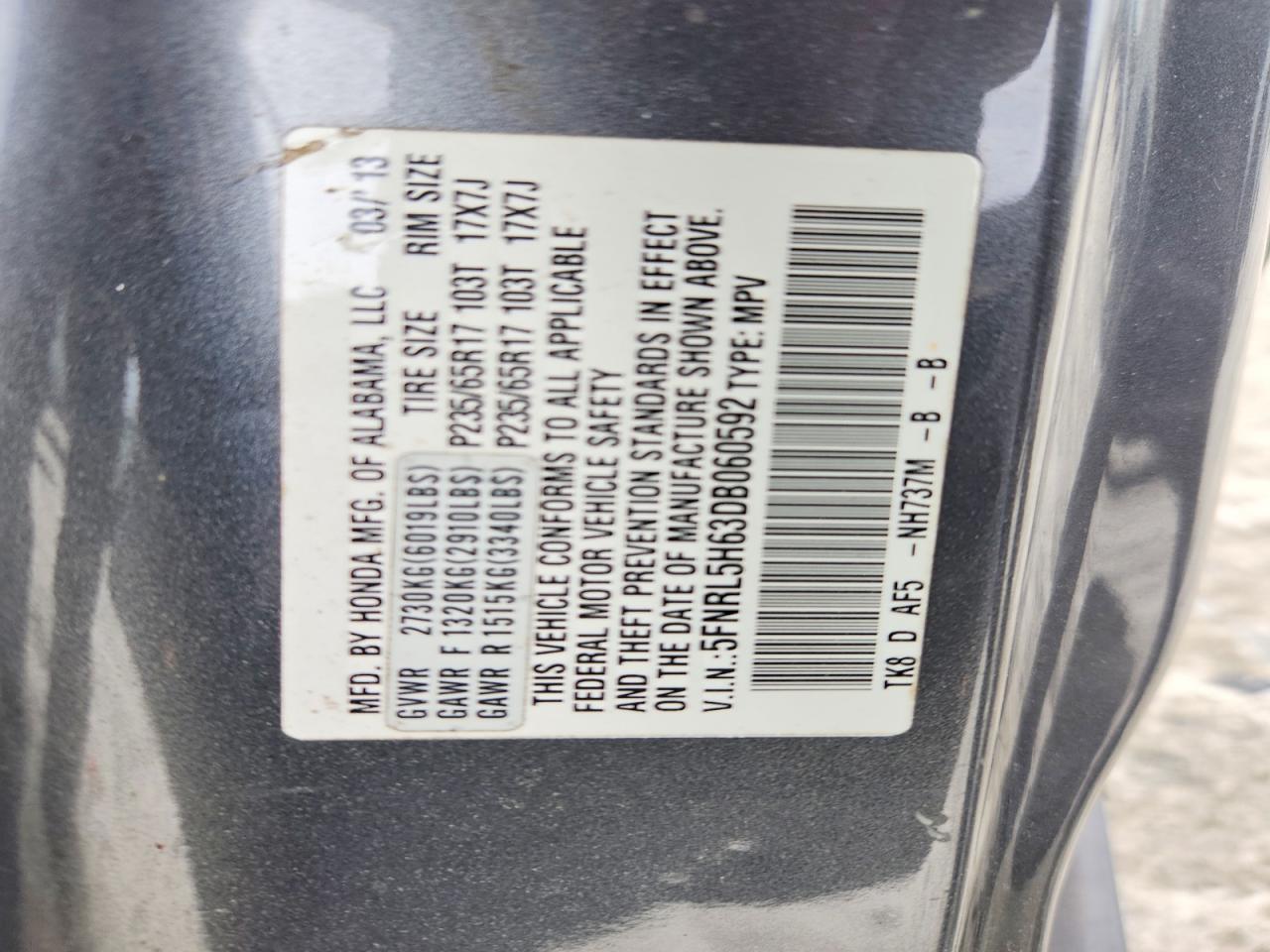 Honda Odyssey Exl