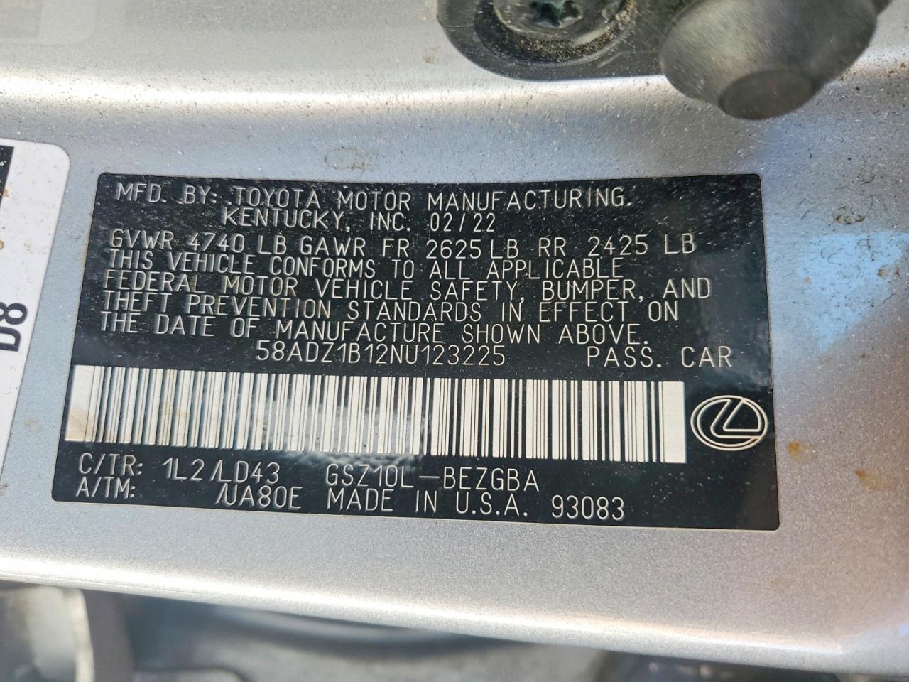 Lexus Es Base