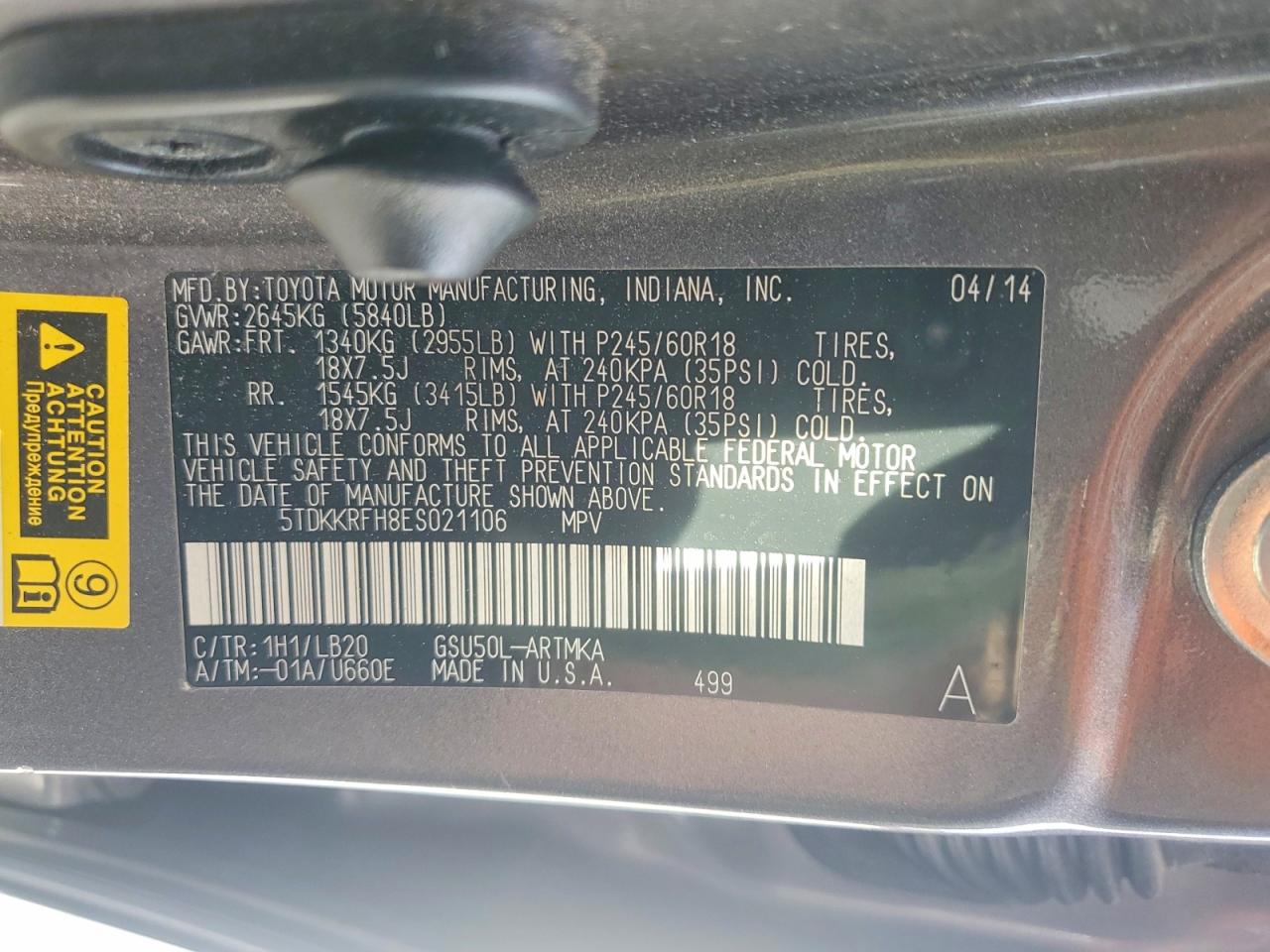 Toyota Highlander Xle
