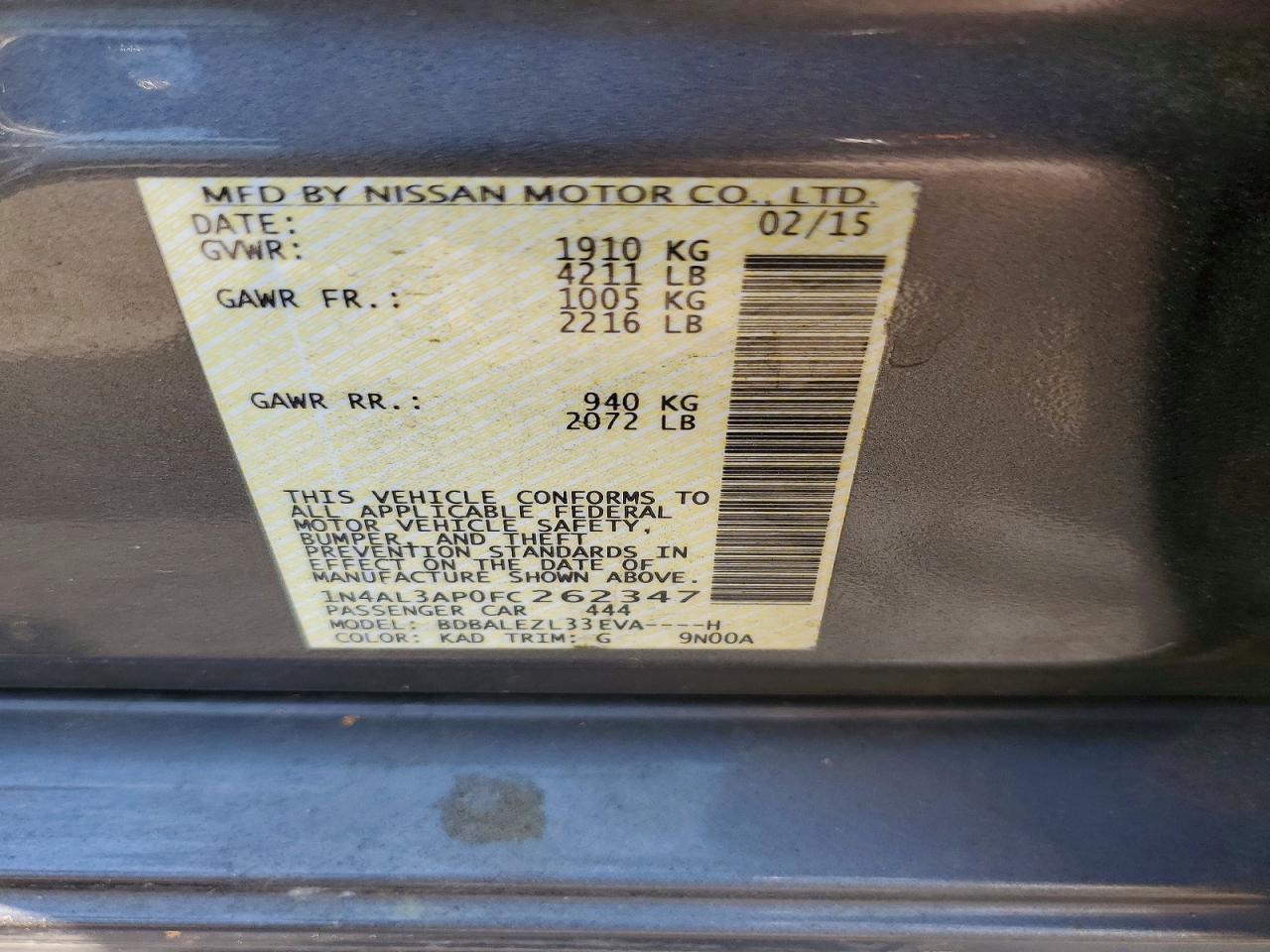 Nissan Altima 2.5 S