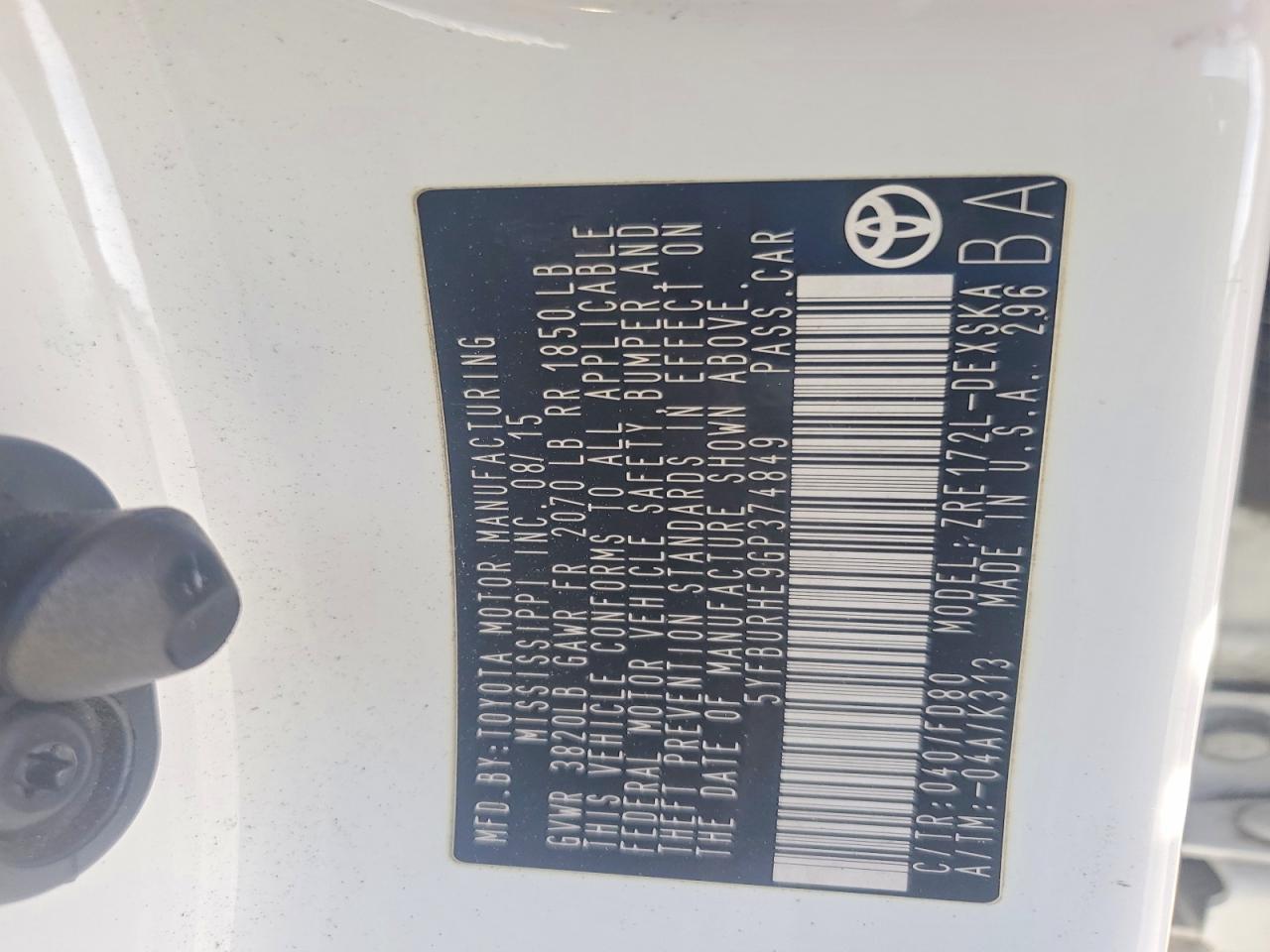 Toyota Corolla S Plus