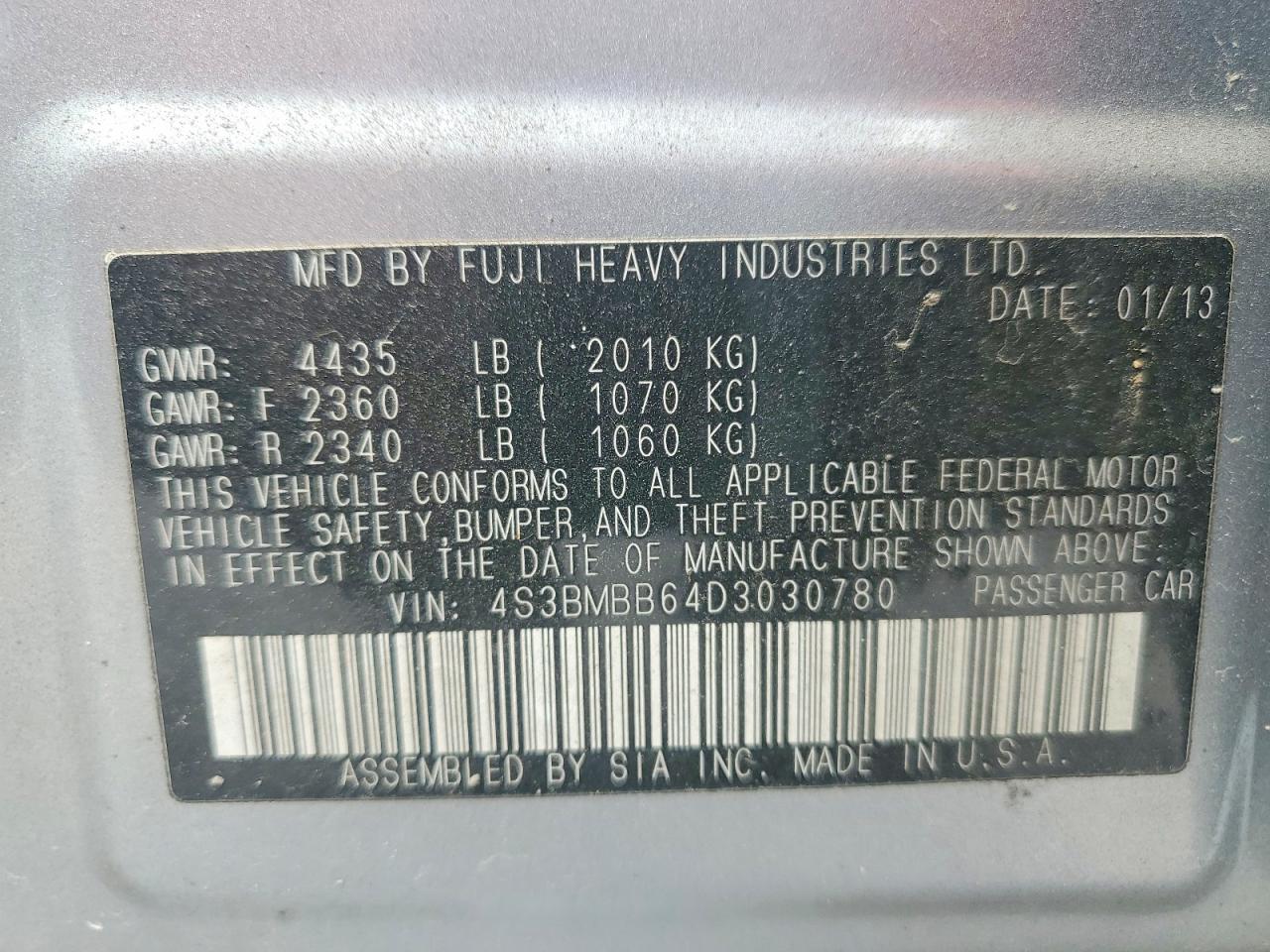 Subaru Legacy 2.5i Premium