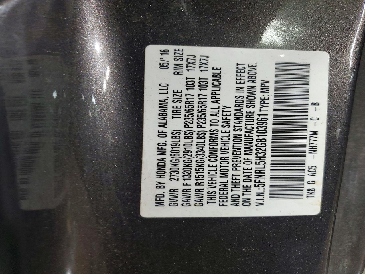 Honda Odyssey Se
