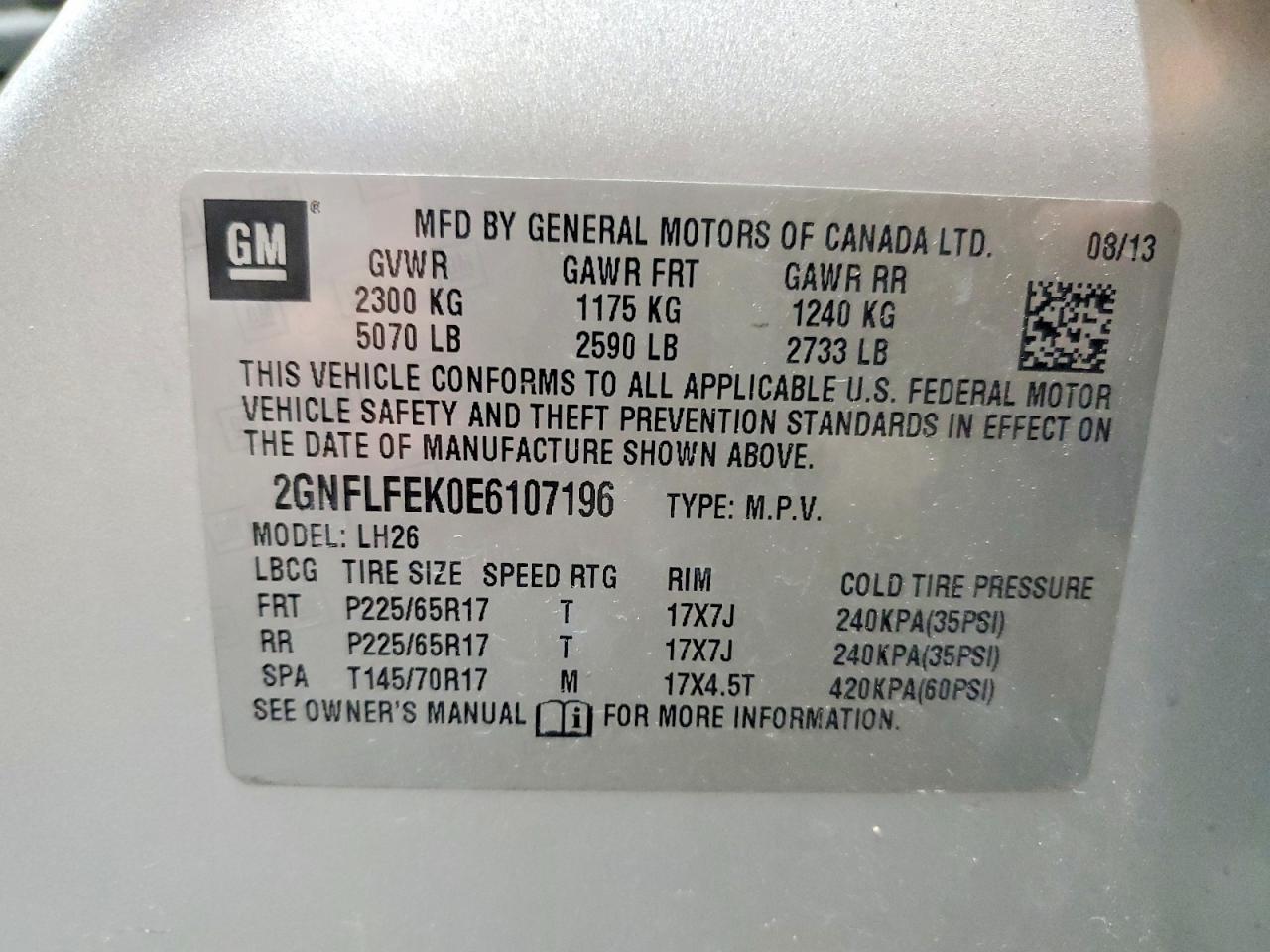 Chevrolet Equinox Lt