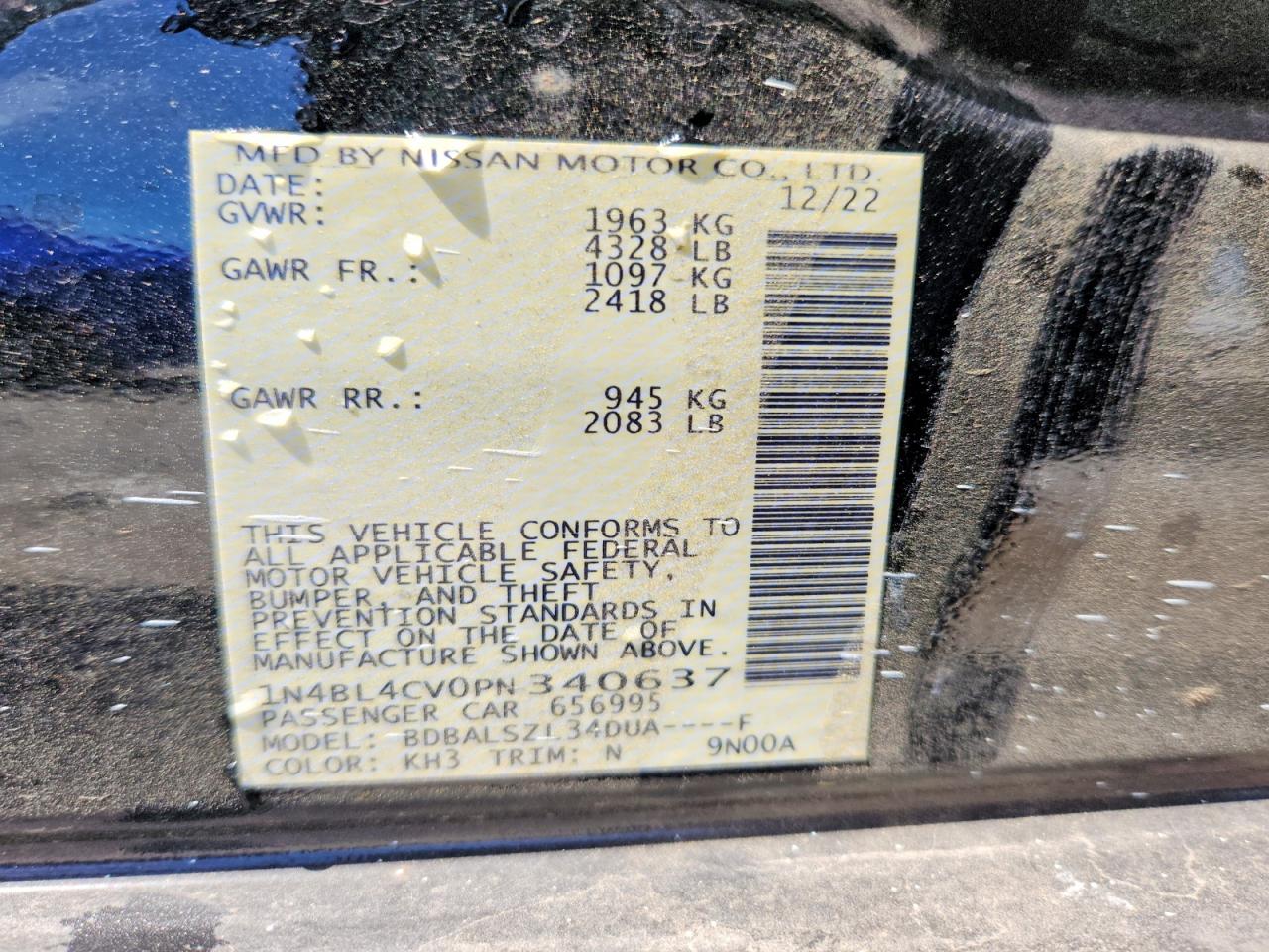 Nissan Altima Sr