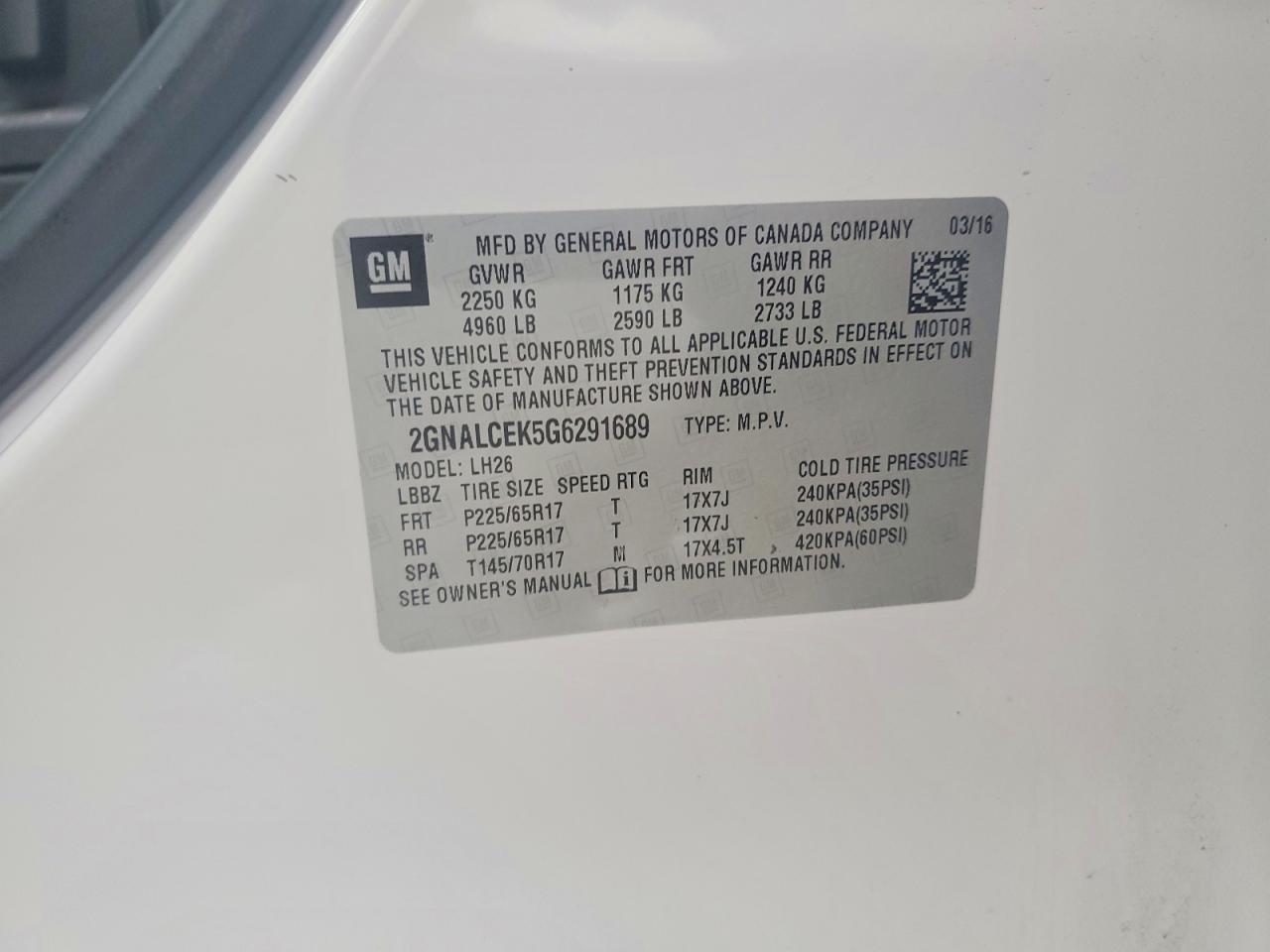 Chevrolet Equinox Lt