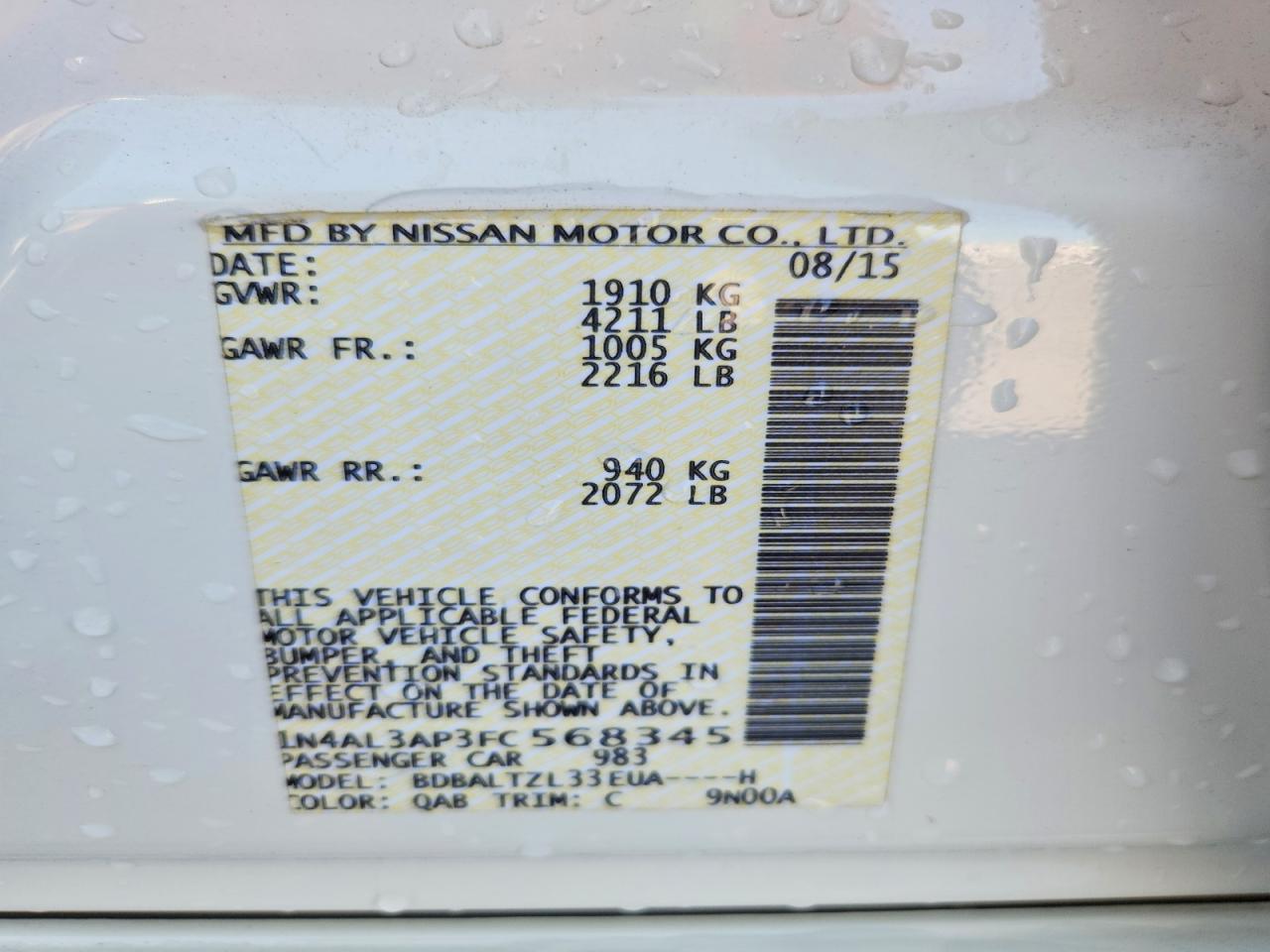 Nissan Altima 2.5 Sl