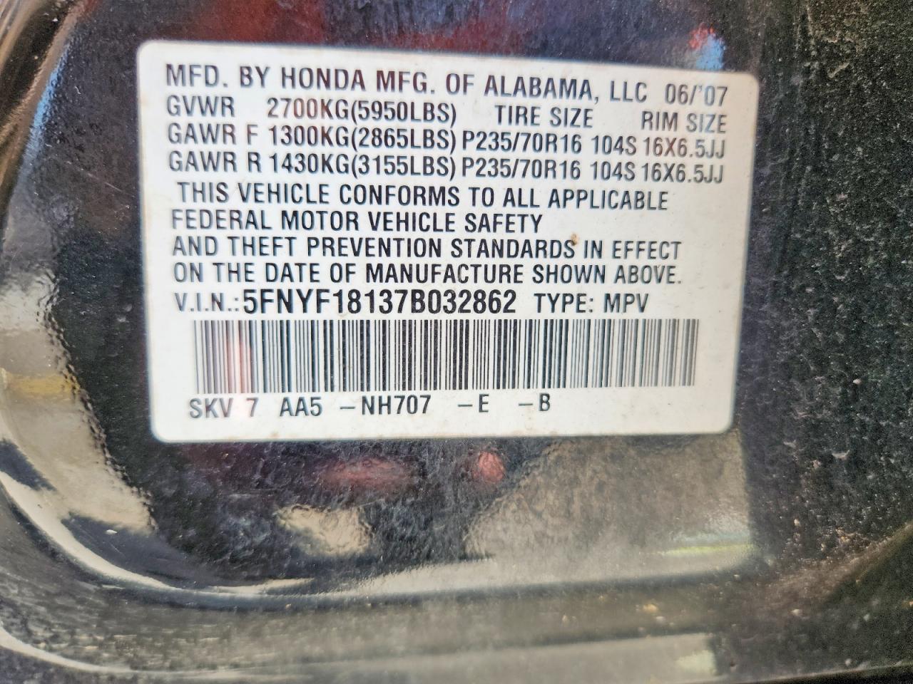 Honda Pilot Lx