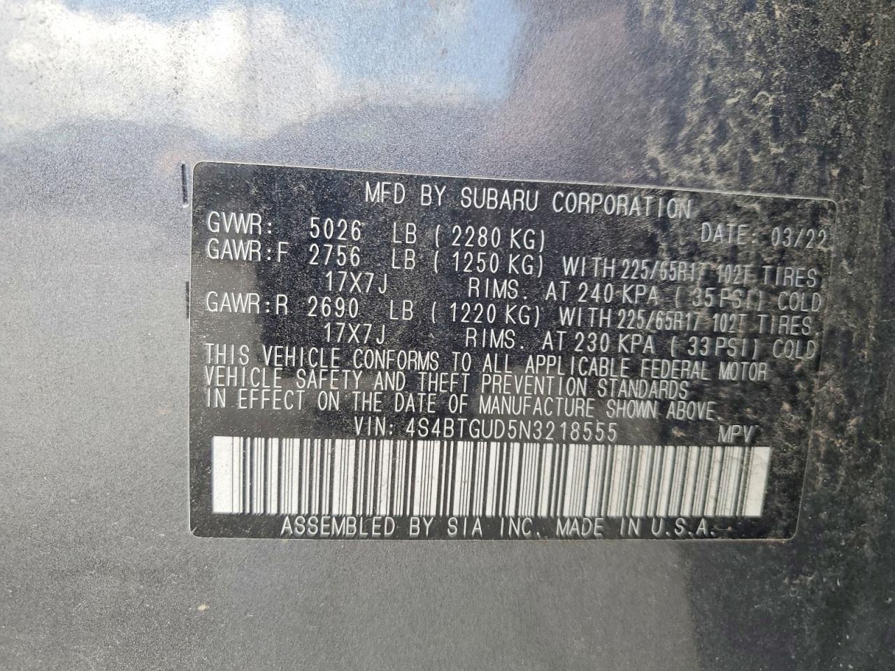 Subaru Outback Wilderness