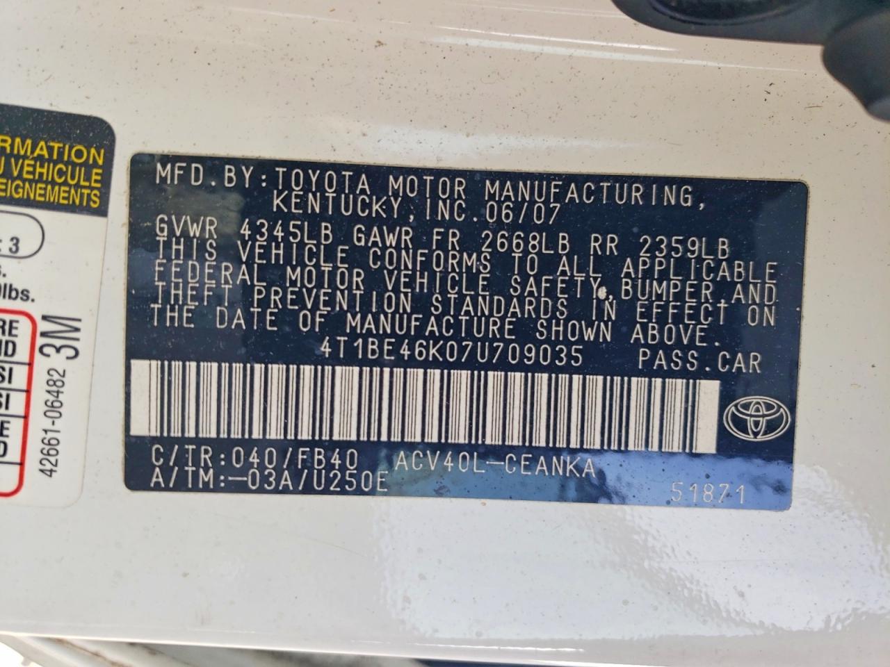 Toyota Camry Ce