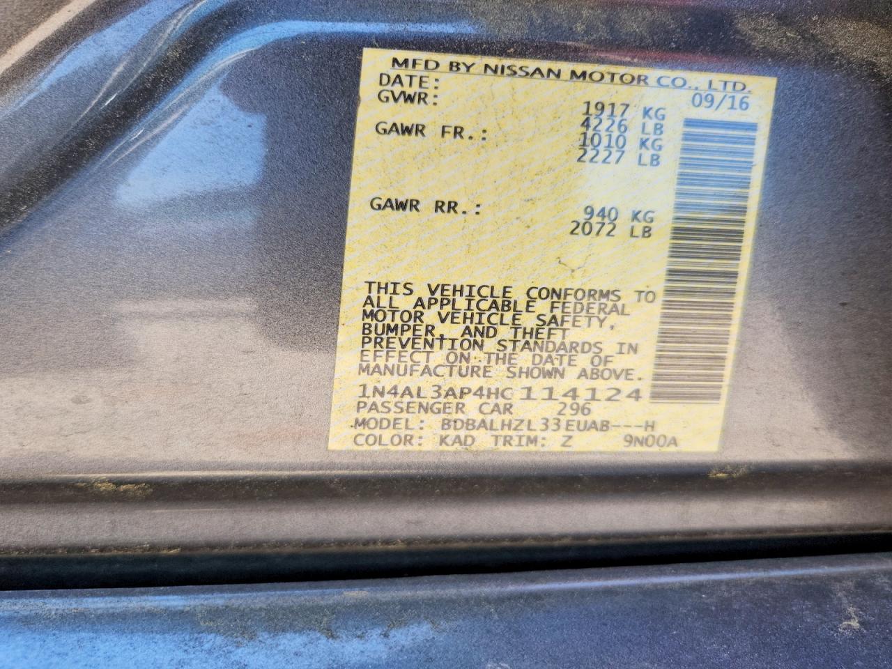 Nissan Altima 2.5 Sr
