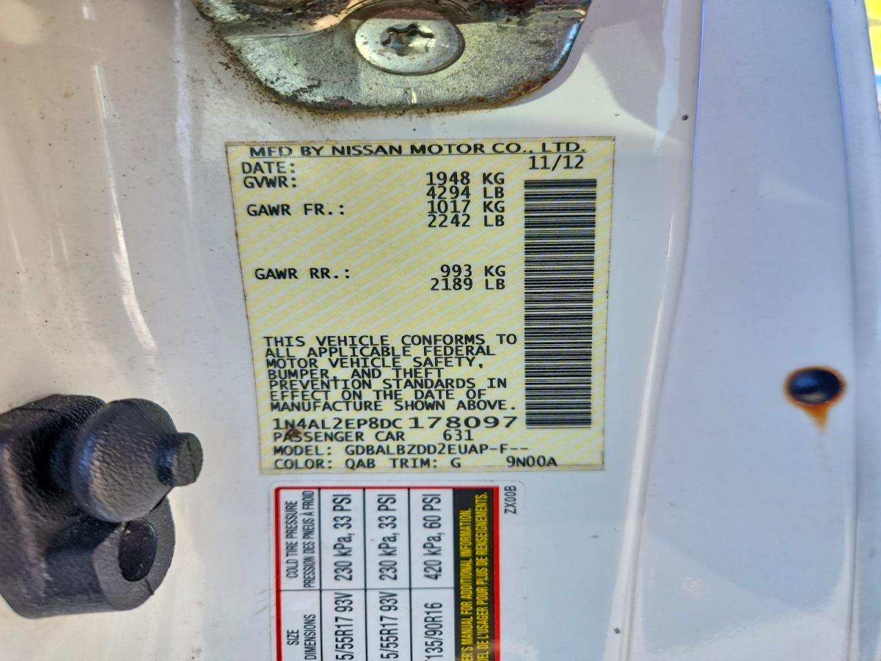 Nissan Altima 2.5 S