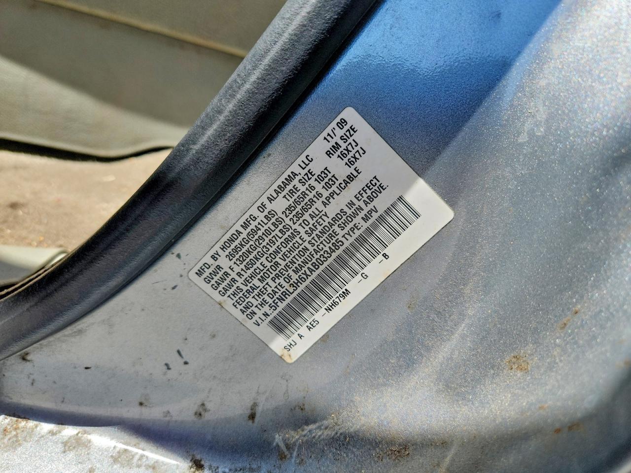 Honda Odyssey Exl