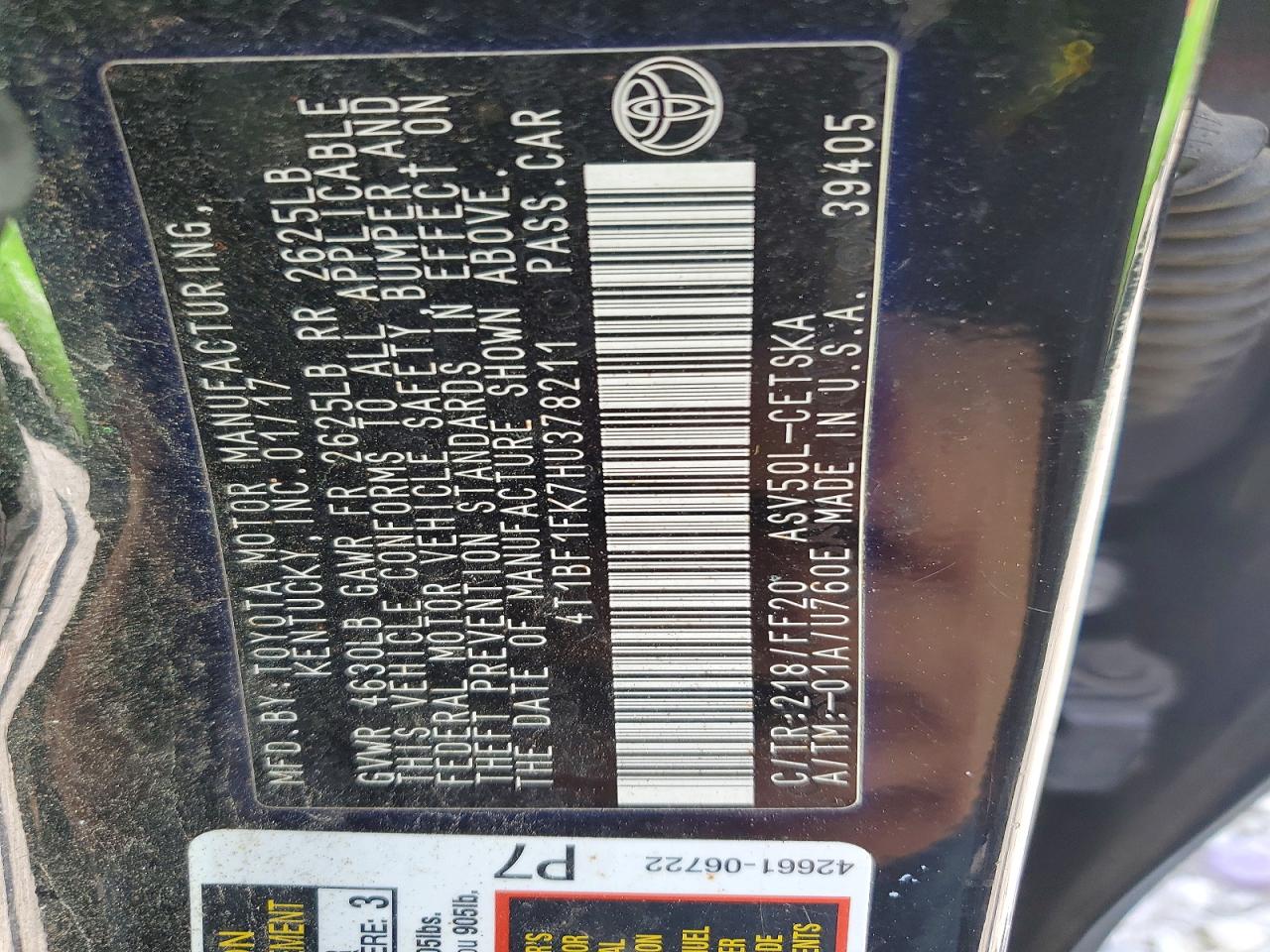 Toyota Camry Se