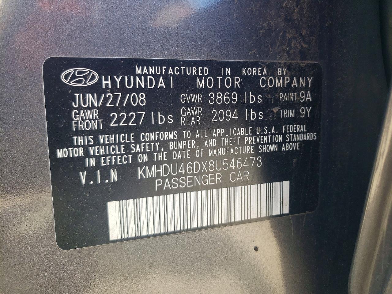 Hyundai ELANTRA Gls