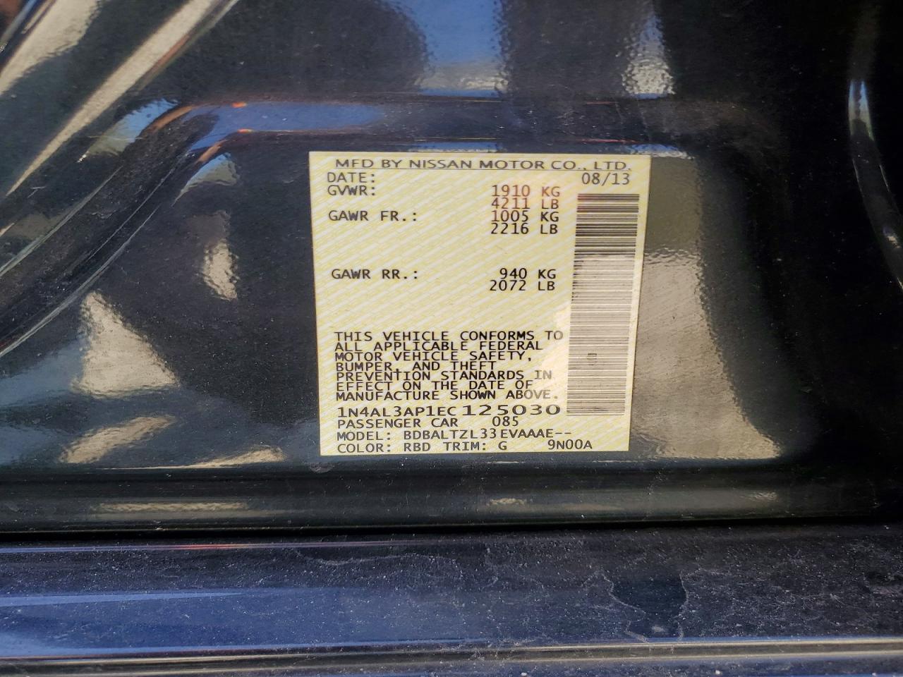 Nissan Altima 2.5 Sv
