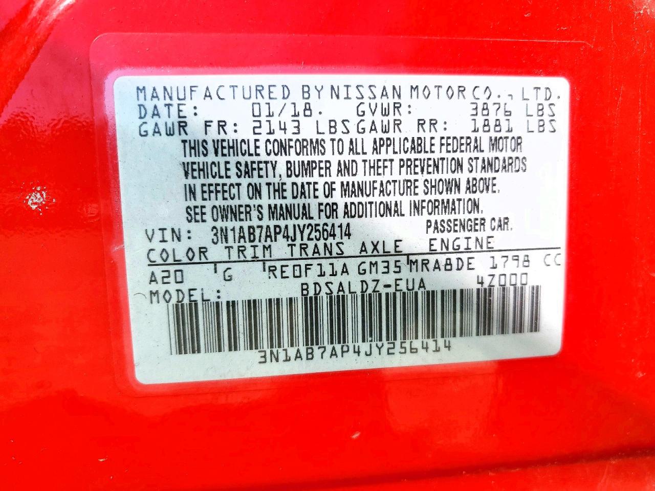 Nissan Sentra Sv