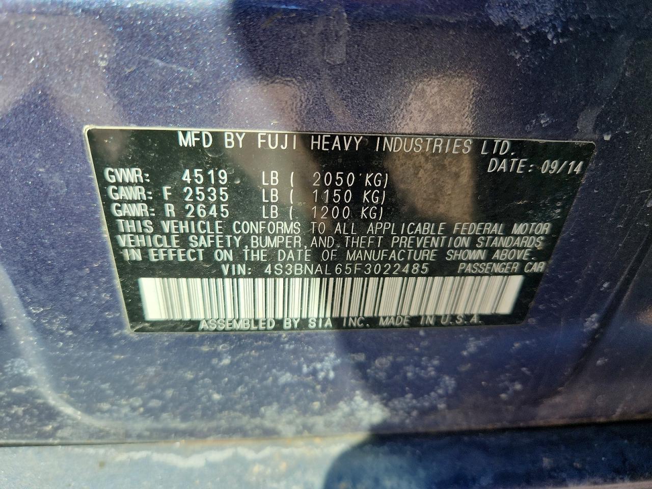 Subaru Legacy 2.5i Limited
