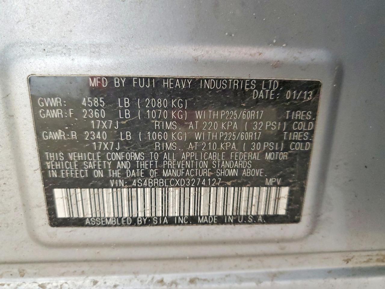 Subaru Outback 2.5i Limited
