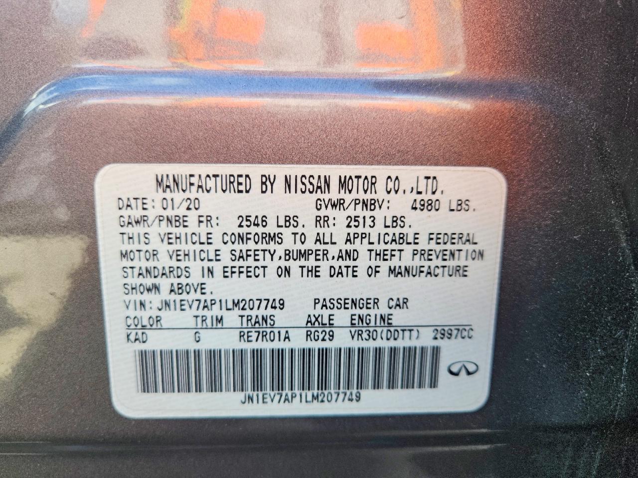 INFINITI Q50 3.0t Luxe