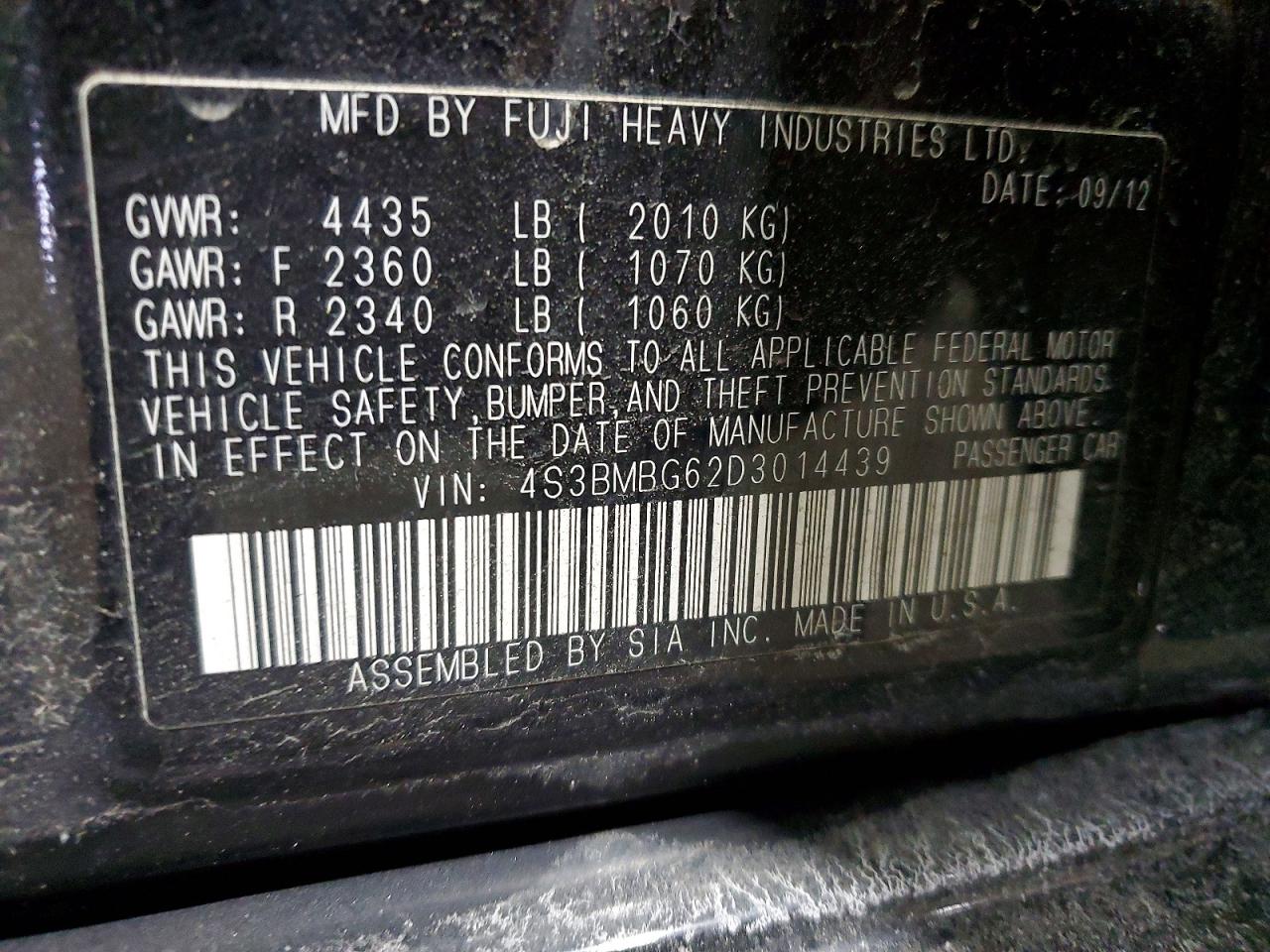 Subaru Legacy 2.5i Premium