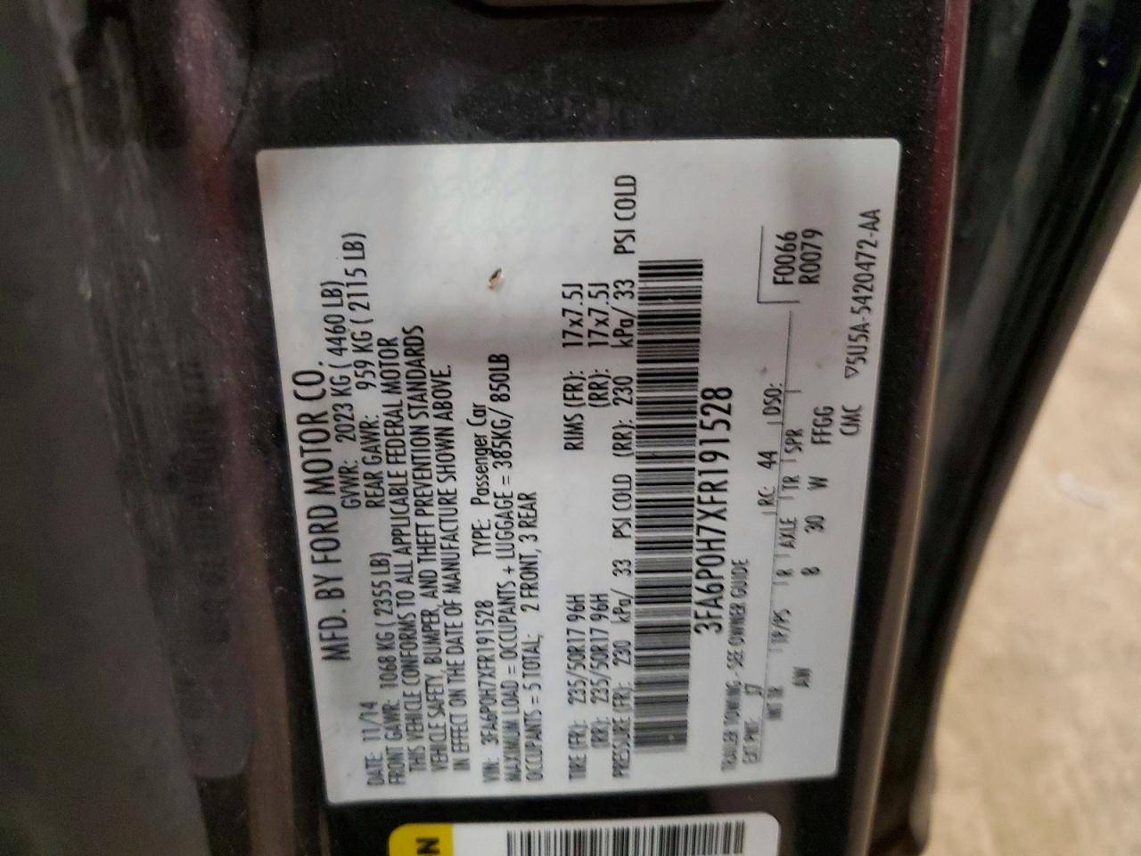 Ford Fusion Se