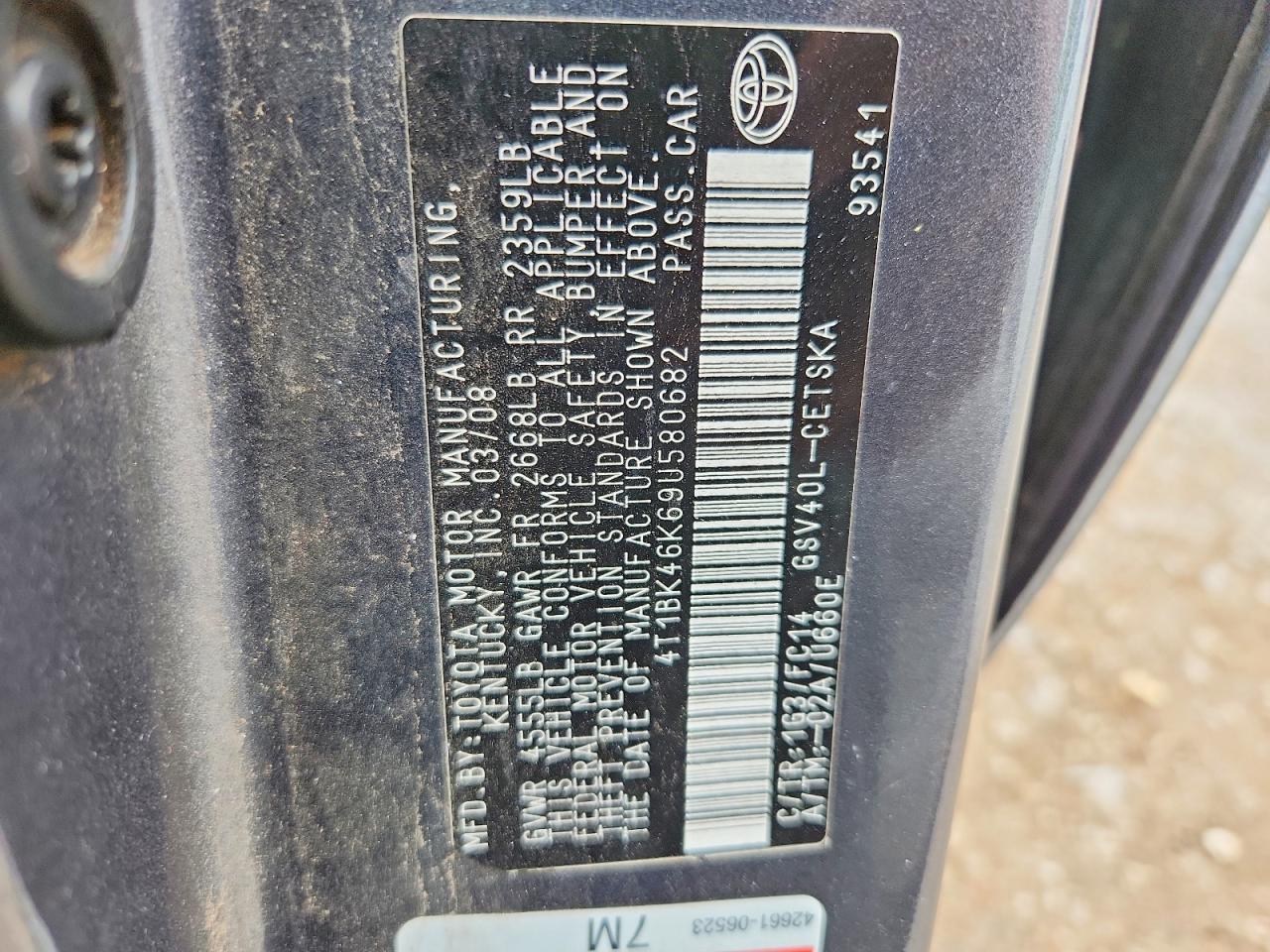 Toyota Camry Se V6