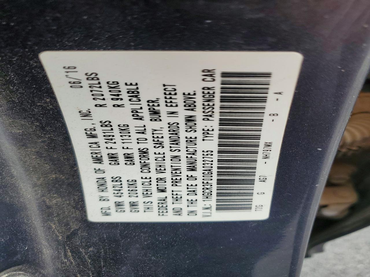Honda Accord Exl