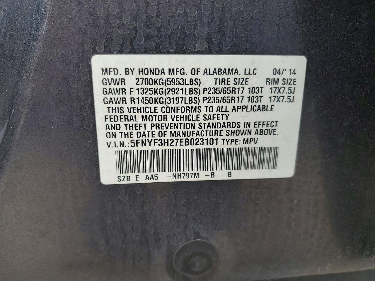 Honda Pilot Lx