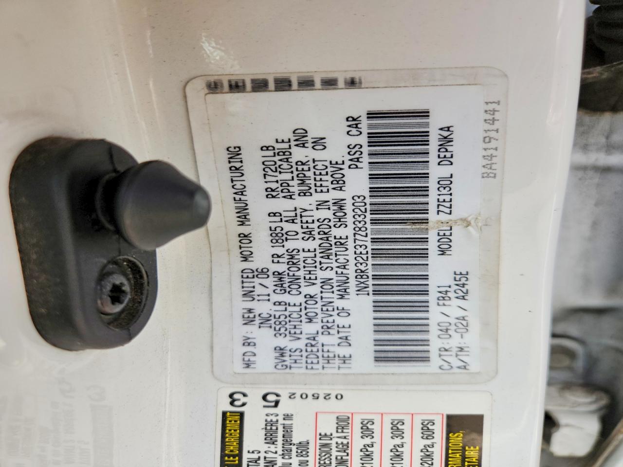 Toyota Corolla Le