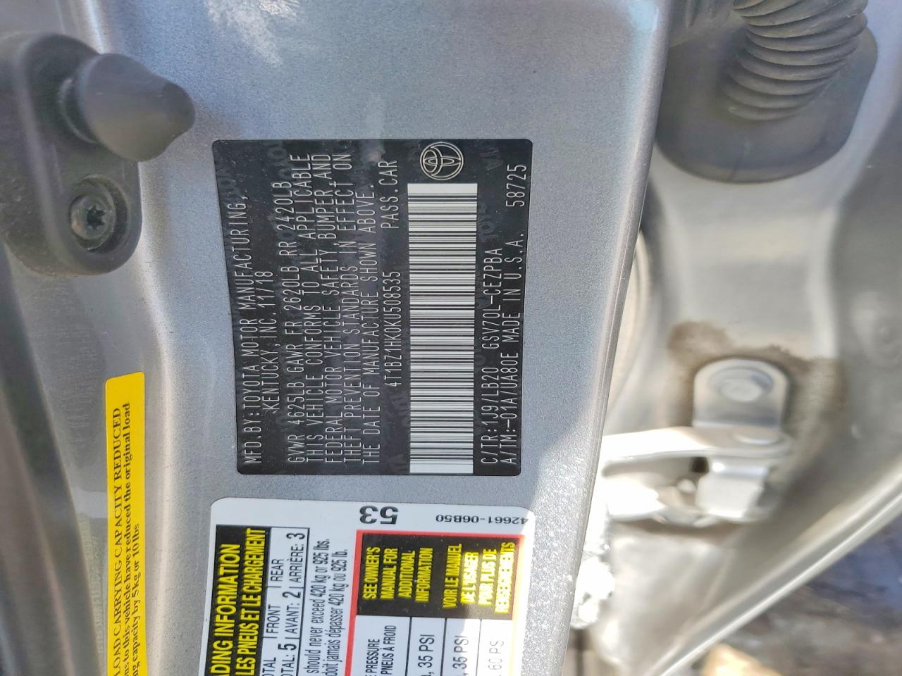 Toyota Camry Xse V6